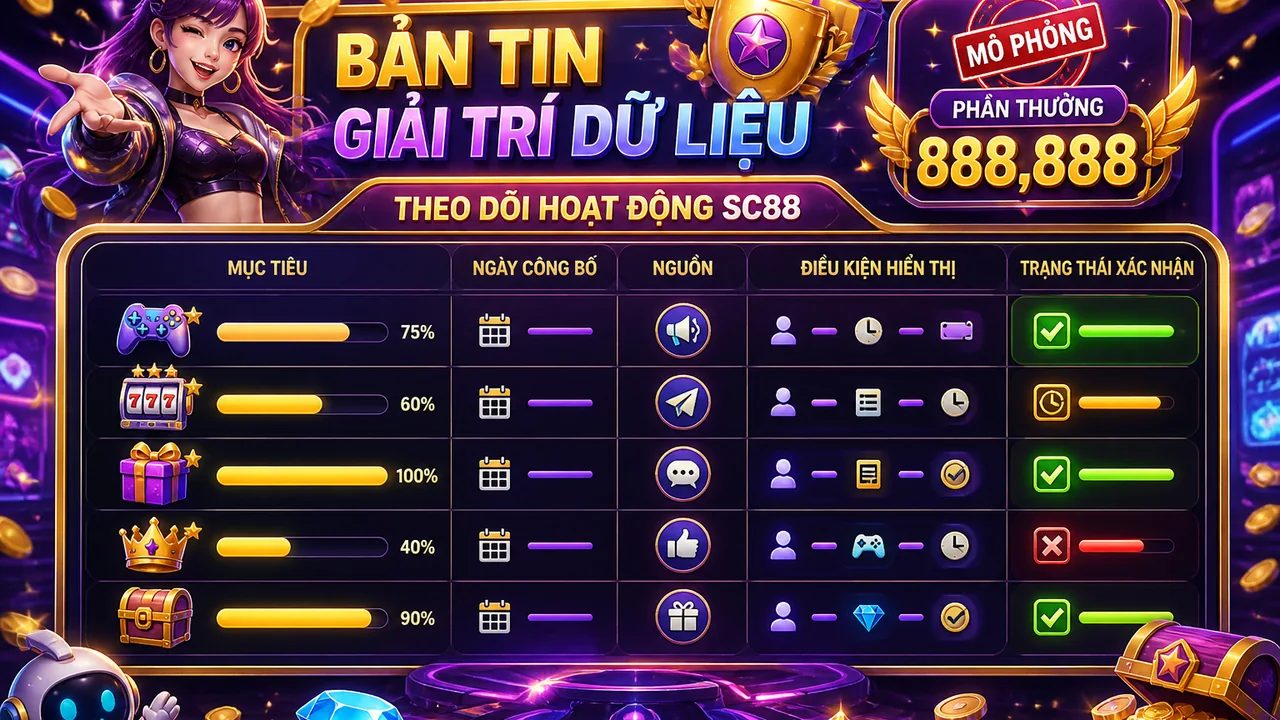 Đọc nhanh thẻ hoạt động, bảng thưởng minh họa và sự kiện sc88 theo khu vực