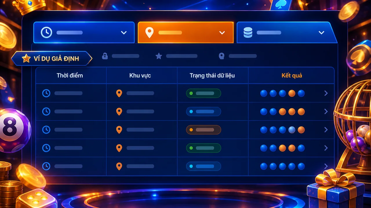 Đọc bảng kết quả theo khu vực: quy trình ba lớp trên sc88